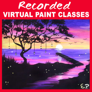 "Firefly Sunset" Recorded Virtual Paint Class