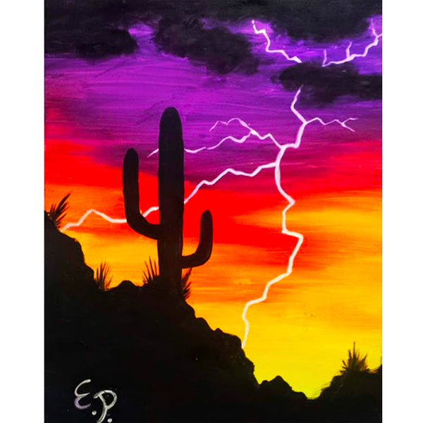 Desert Cactus Painting Wed, June 19, 6:30-9:30pm