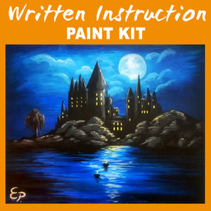 "A Magical Castle" Paint at Home Kit With Written Instructions
