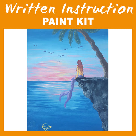 "Mermaid Cove" Paint at Home Kit With Written Instructions