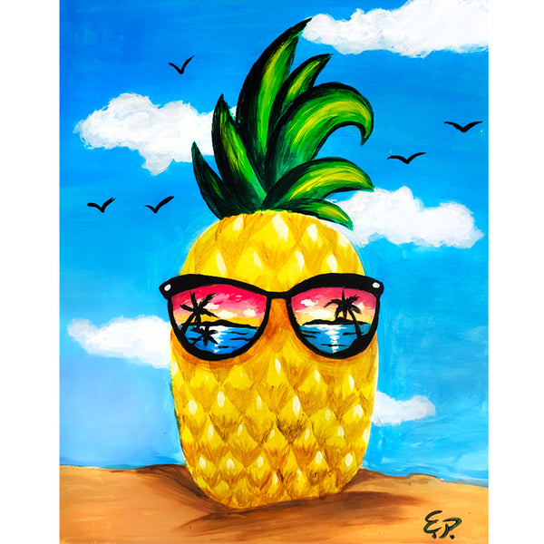 Pineapple In Paradise Painting Class Sun, August 11