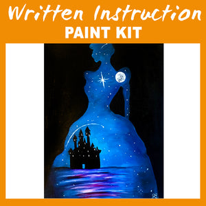 "Princess Castle" Paint at Home Kit With Written Instructions