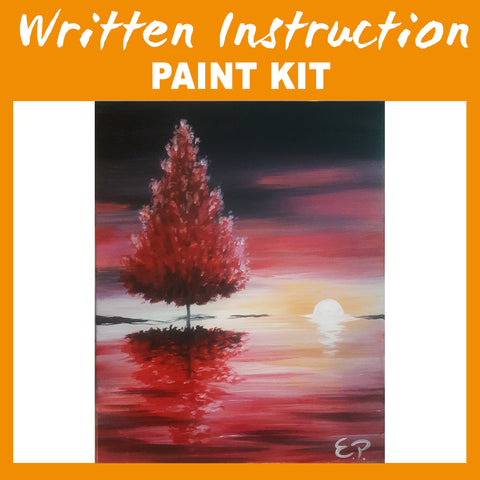 "Red Tree" Paint at Home Kit With Written Instructions