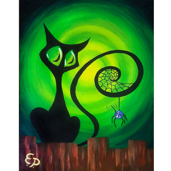 Spidey Cat Painting Class Sun, October 13th