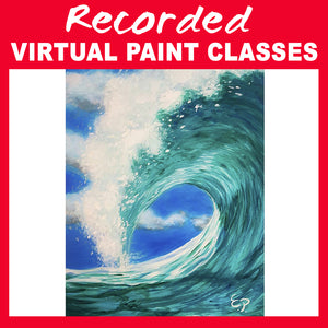 "Surfs Up!" Recorded Virtual Paint Class